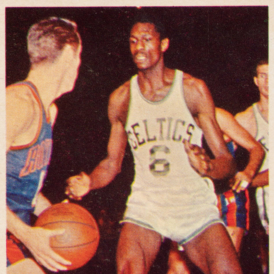Billrussell En El Partido De Celtics Contra Los Rockets. Fondo de pantalla