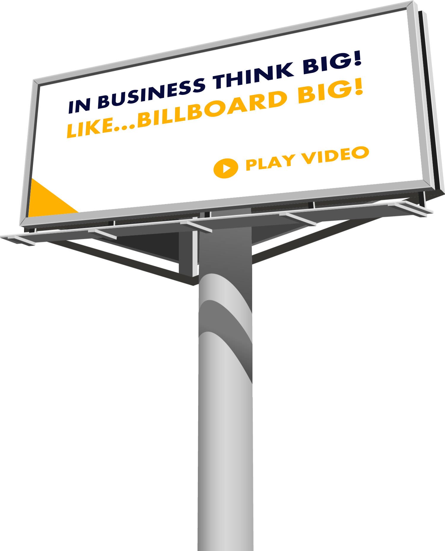 Billboard Business Motivation Concept PNG