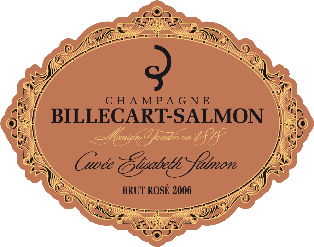 Billecart Salmon Champagne Label PNG