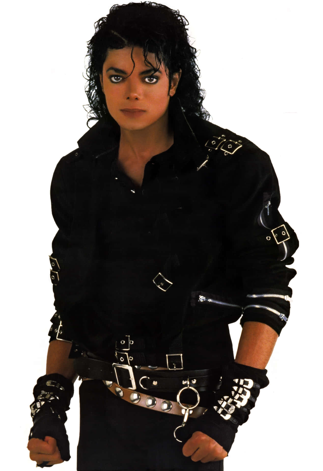 Billeder af Michael Jackson på væggene