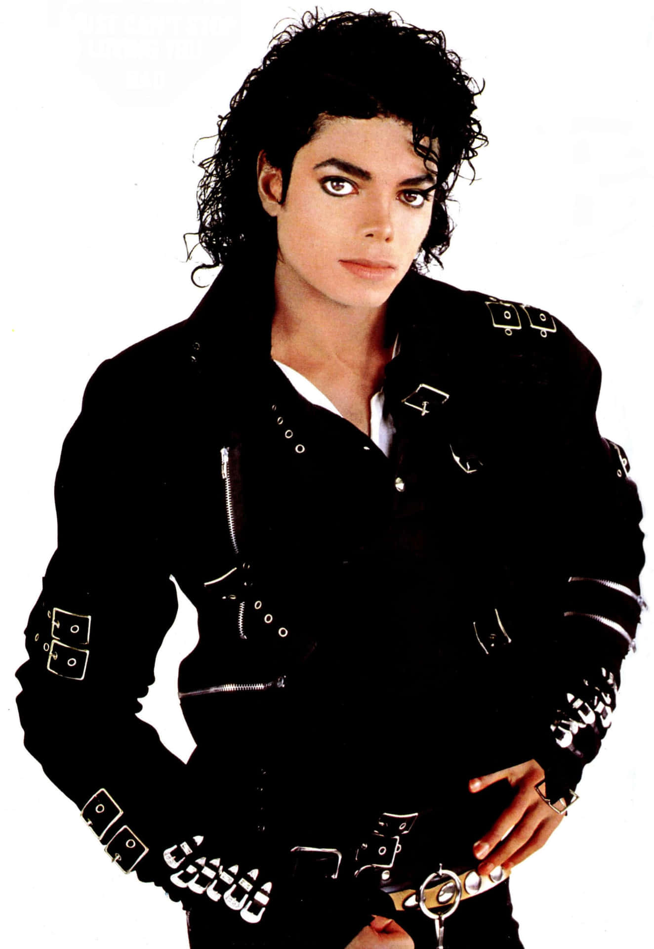 Billeder af Michael Jackson hopper rundt på tapetet.