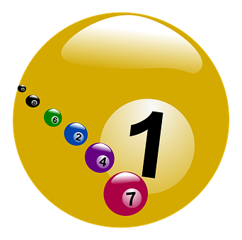 Billiard Balls Number One PNG