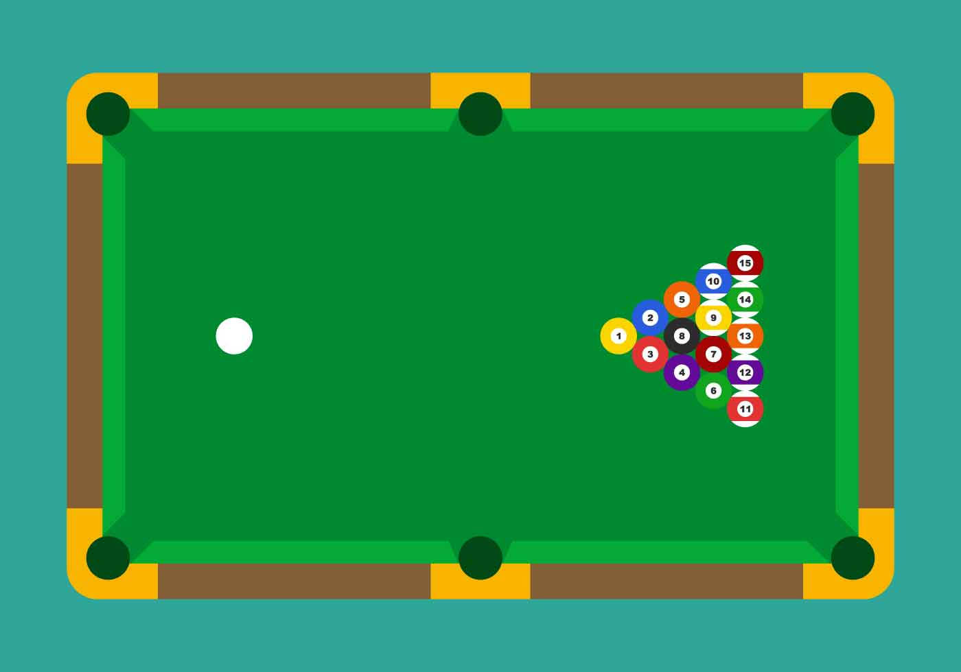 Download Billiards Cartoon Top View Pool Table Wallpaper 