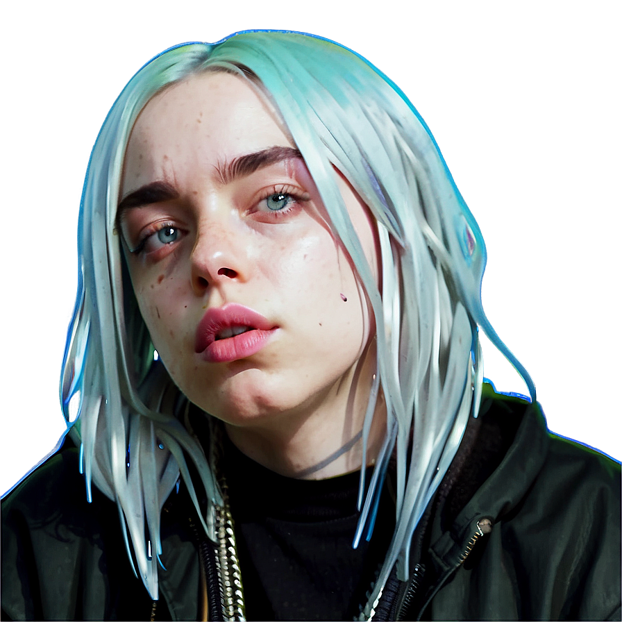 Billie Eilish Animated Character Png Mgx8 PNG