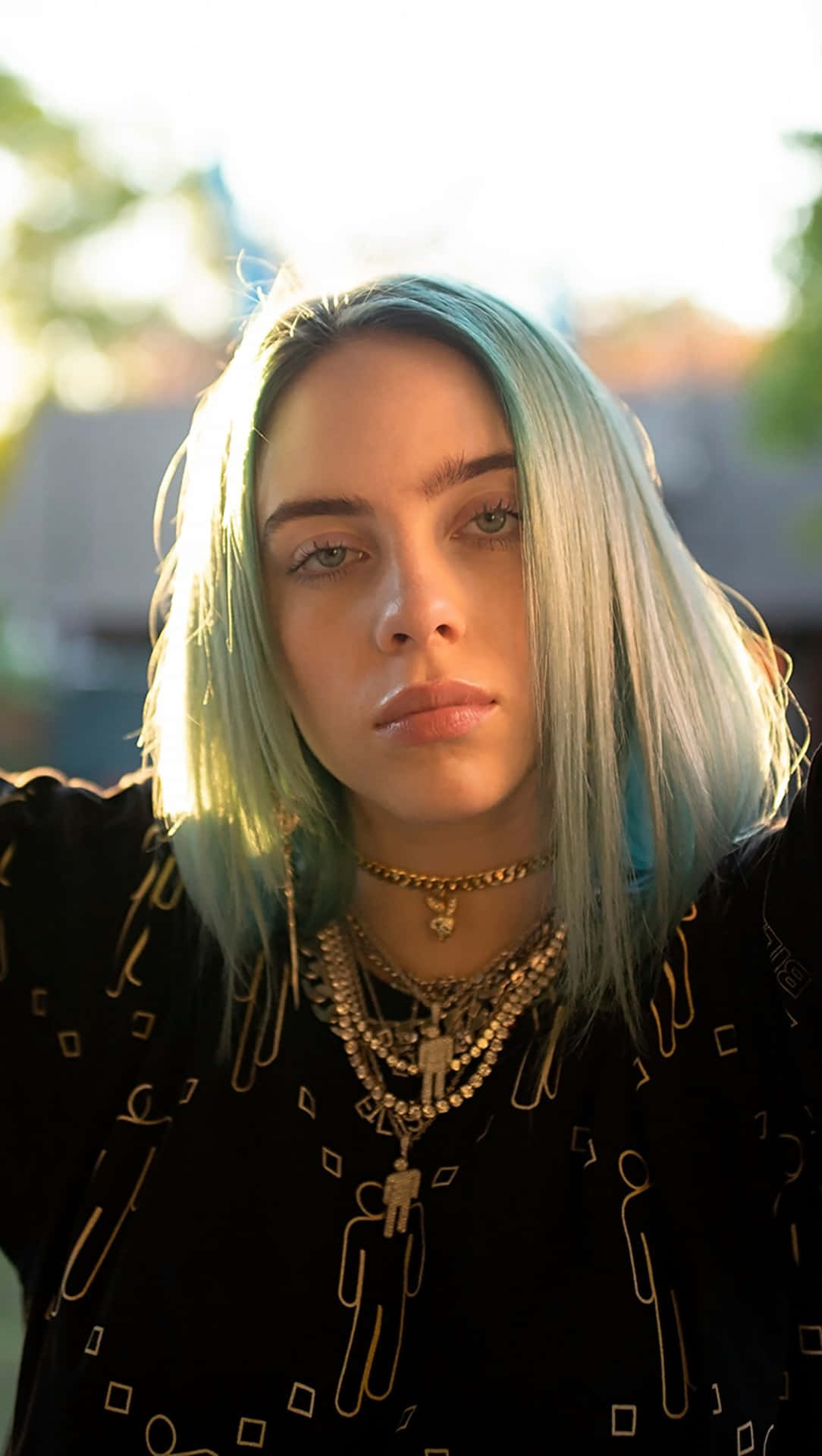 Billie Eilish looking cool and confident
