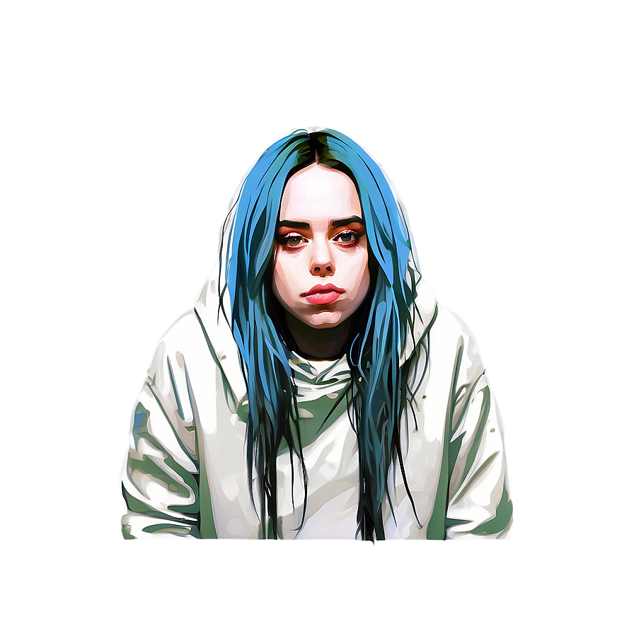 Download Billie Eilish Minimalist Art Png 06202024 | Wallpapers.com