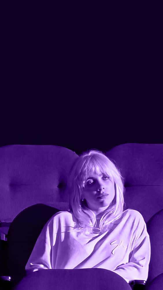Billie Eilish Purple Blonde Hair Wallpaper