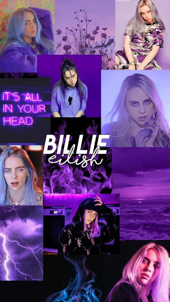 Billie Eilish: Our Purple Beauty Wallpaper