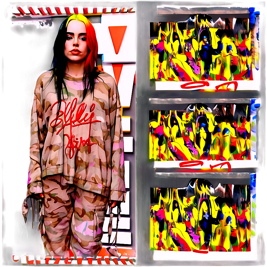 Billie Eilish Signature Png 06202024 PNG