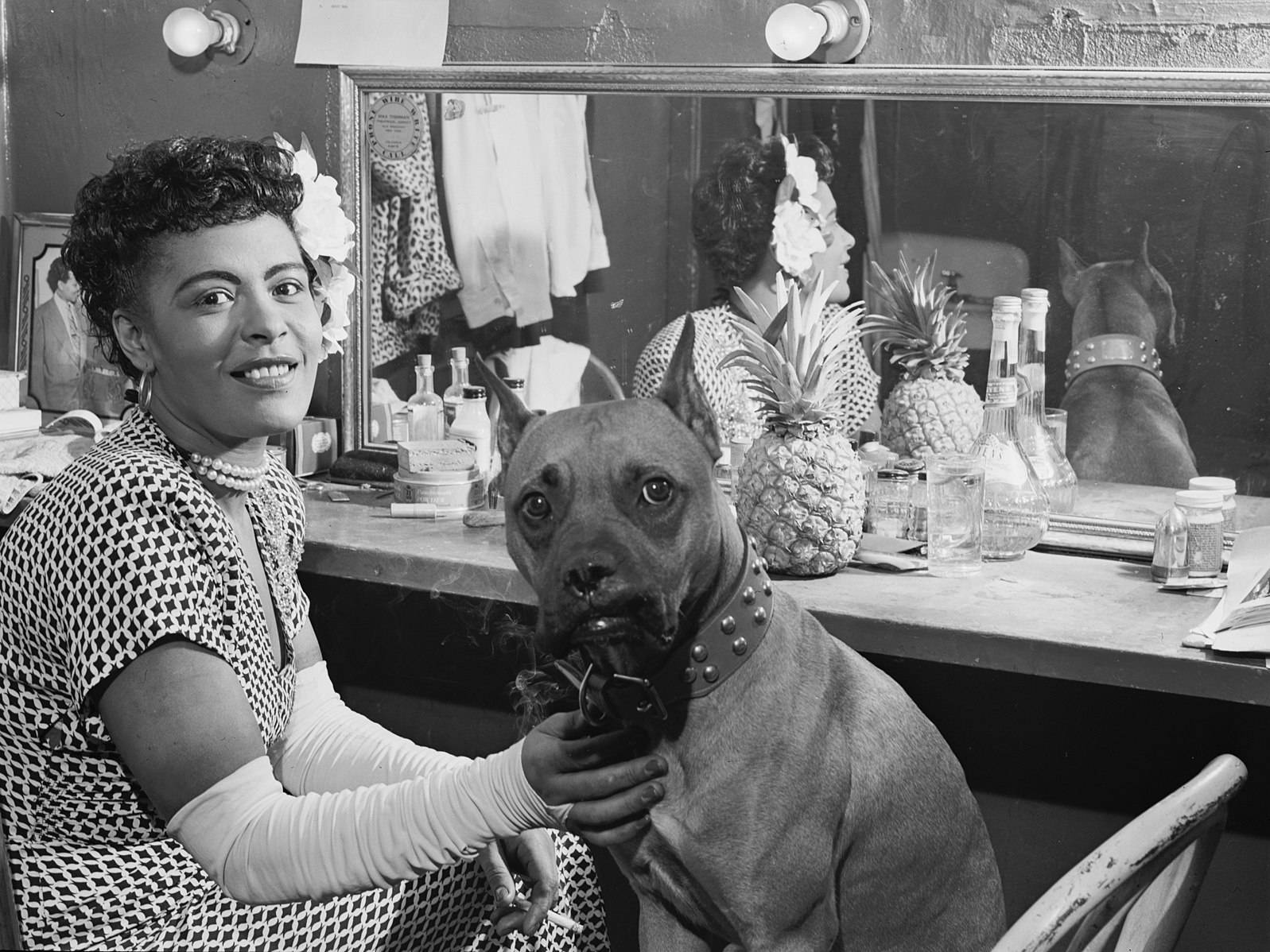 Billie Holiday With A Dog