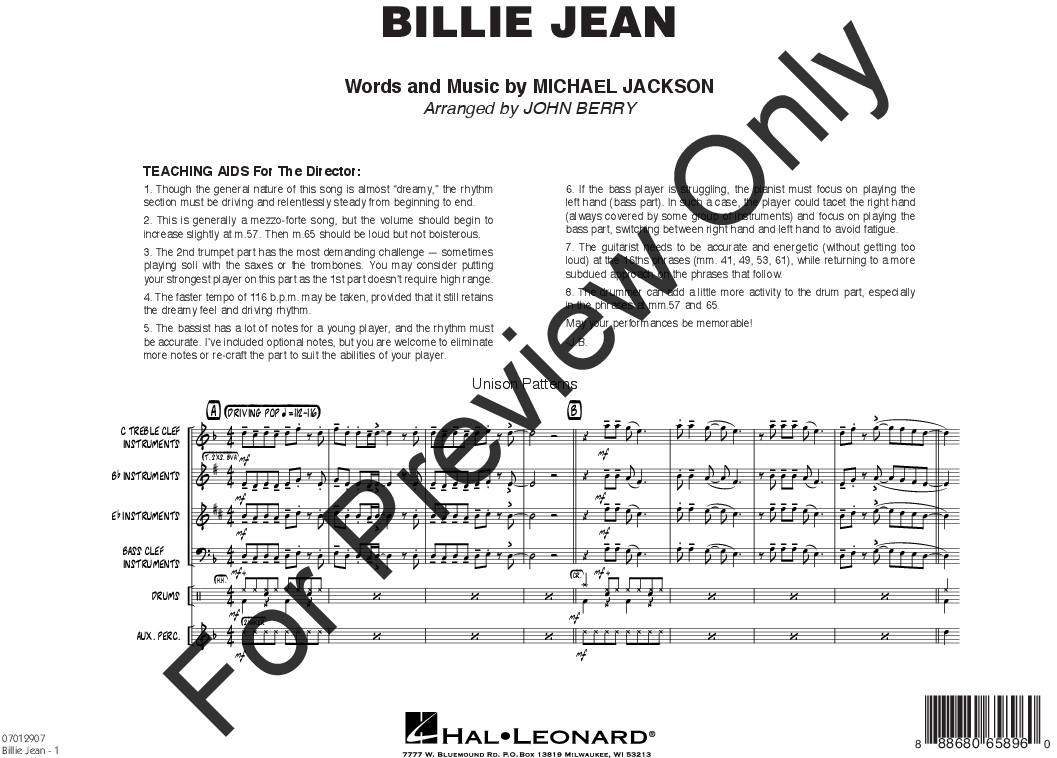 Billie Jean Sheet Music Michael Jackson PNG