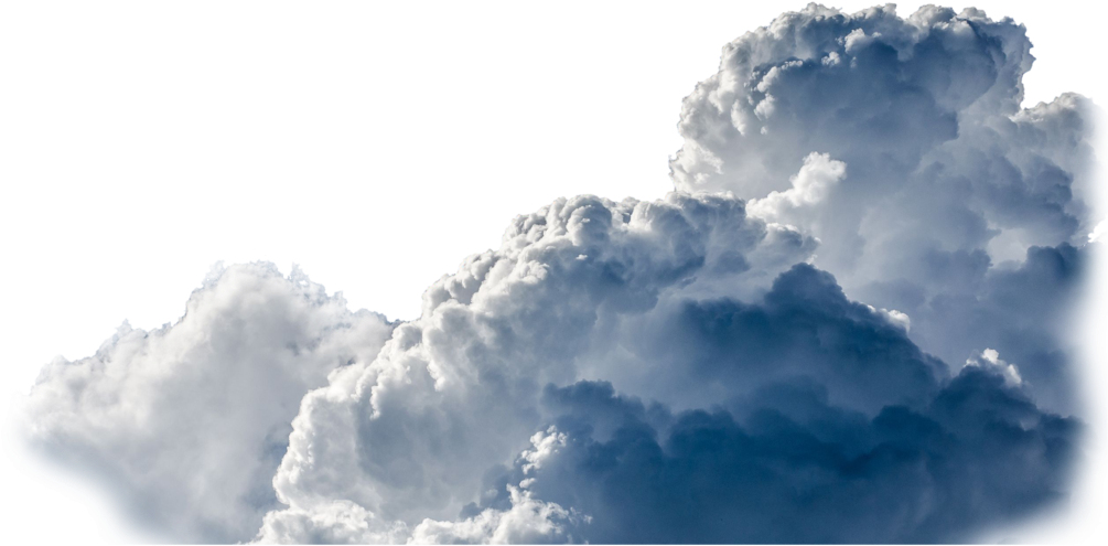 Billowing Clouds Transparent Background PNG