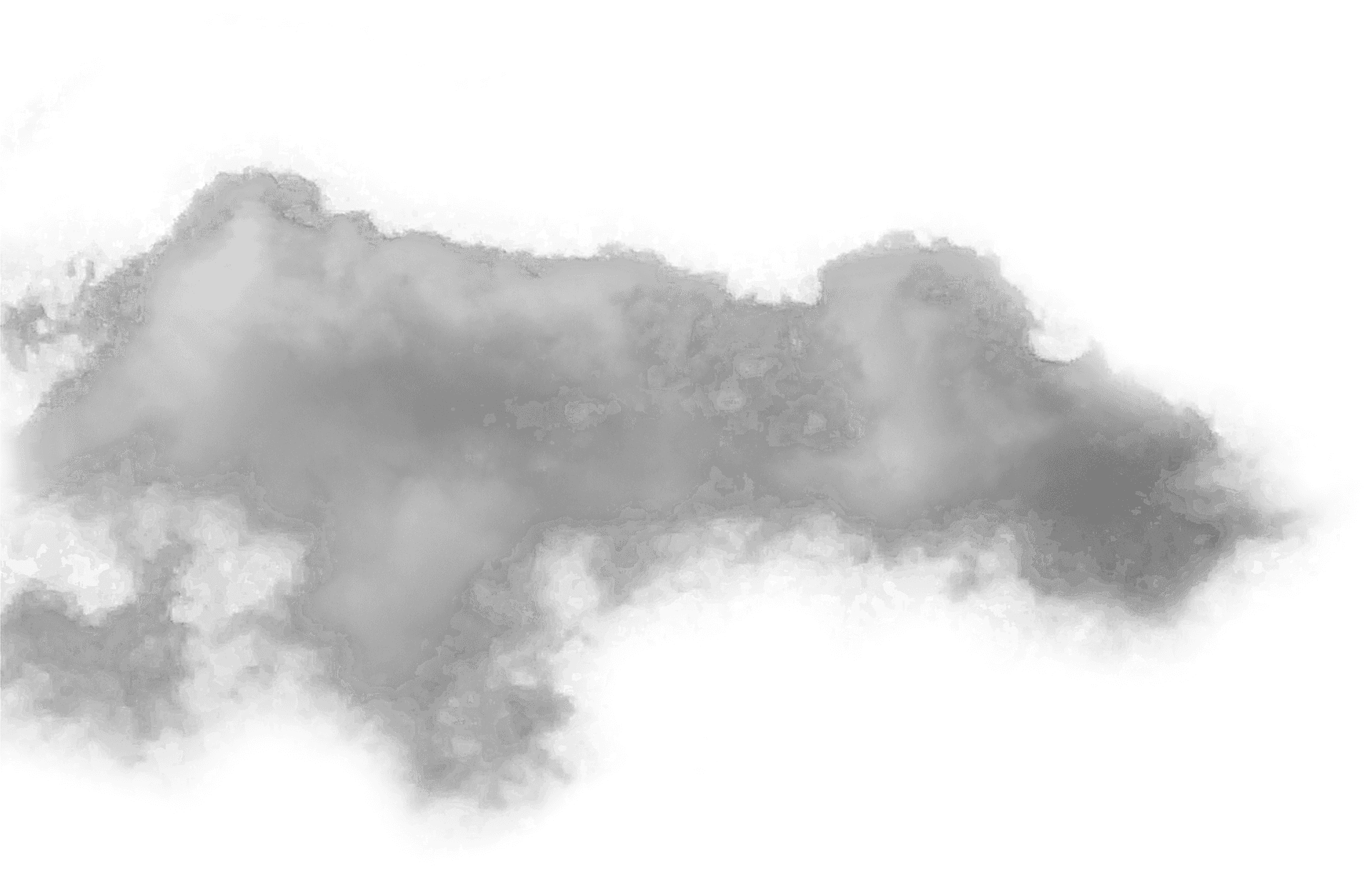 Billowing Smoke Cloud Blue Sky PNG