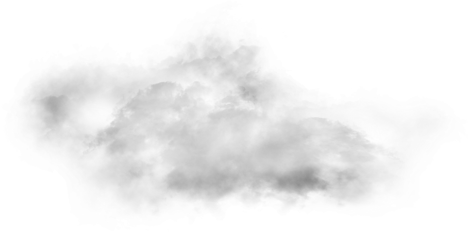 Billowing Smoke Cloud Graphic PNG