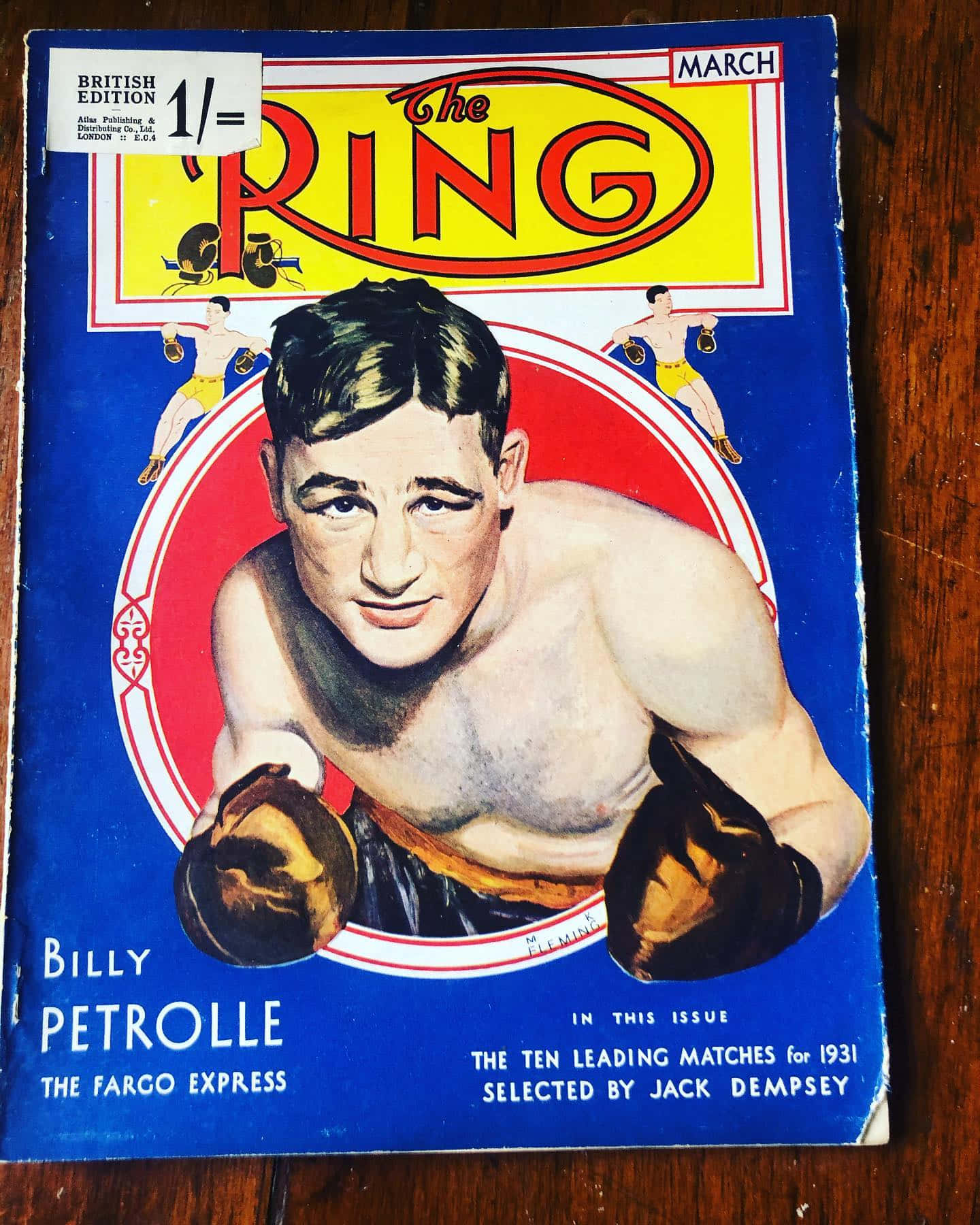 Billy Petrolle Ring Magazine Illustration Cover Wallpaper