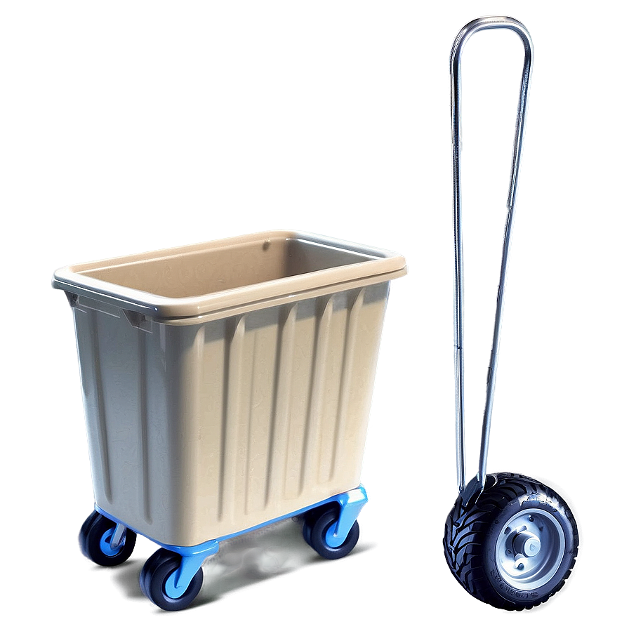 Bin With Wheels Beige Png Hif PNG