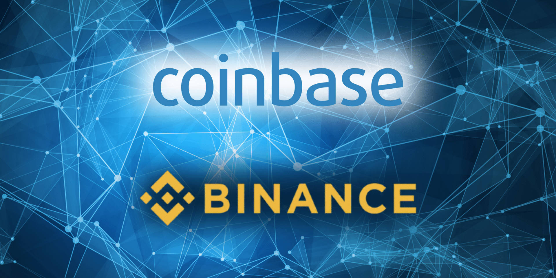 Binance Blue Coinbase Background