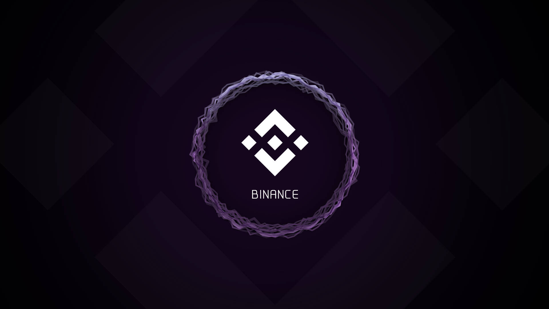 Binance In A Circle Wallpaper