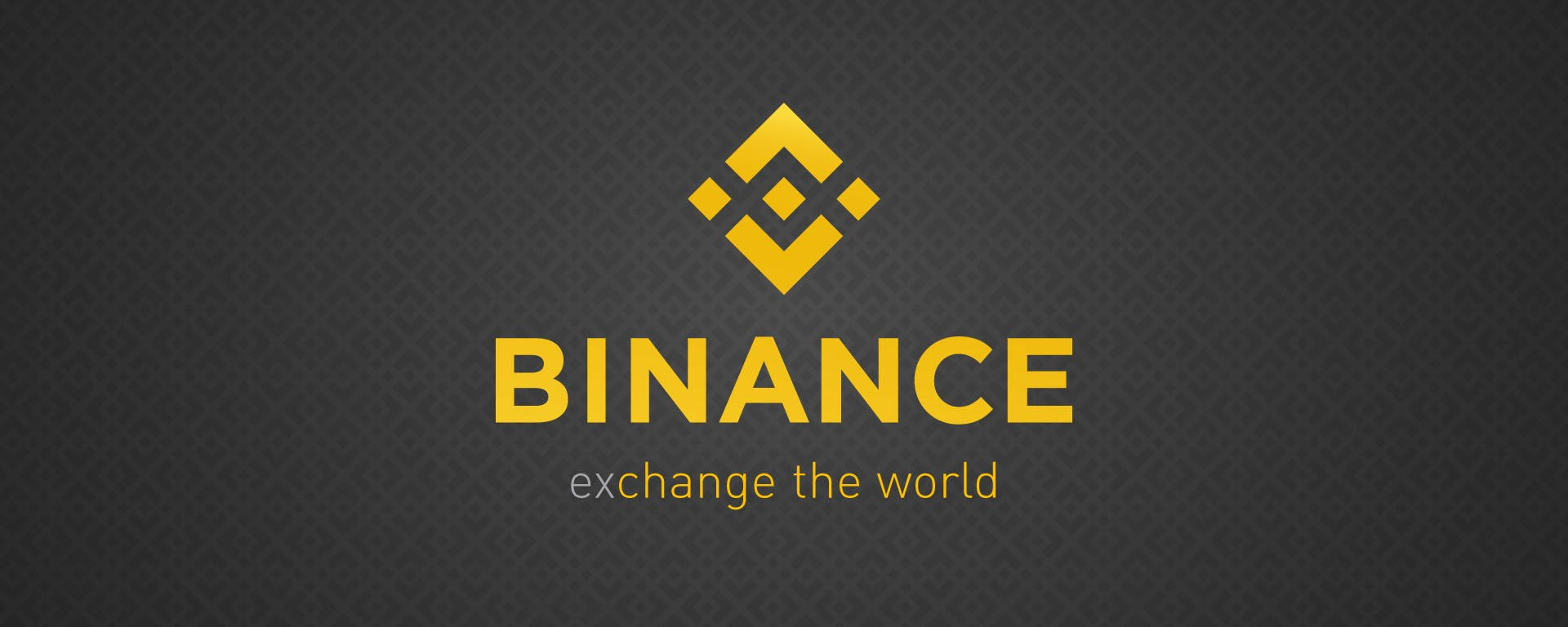 Binance Logo And Tag Line Background