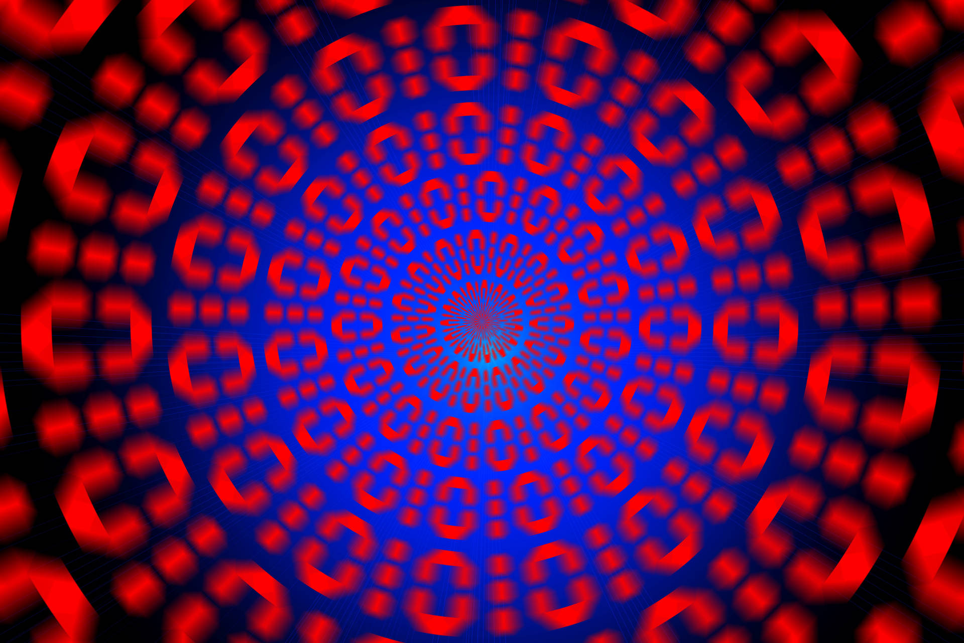 Binary Code, Optical Illusion, Rotation Picture