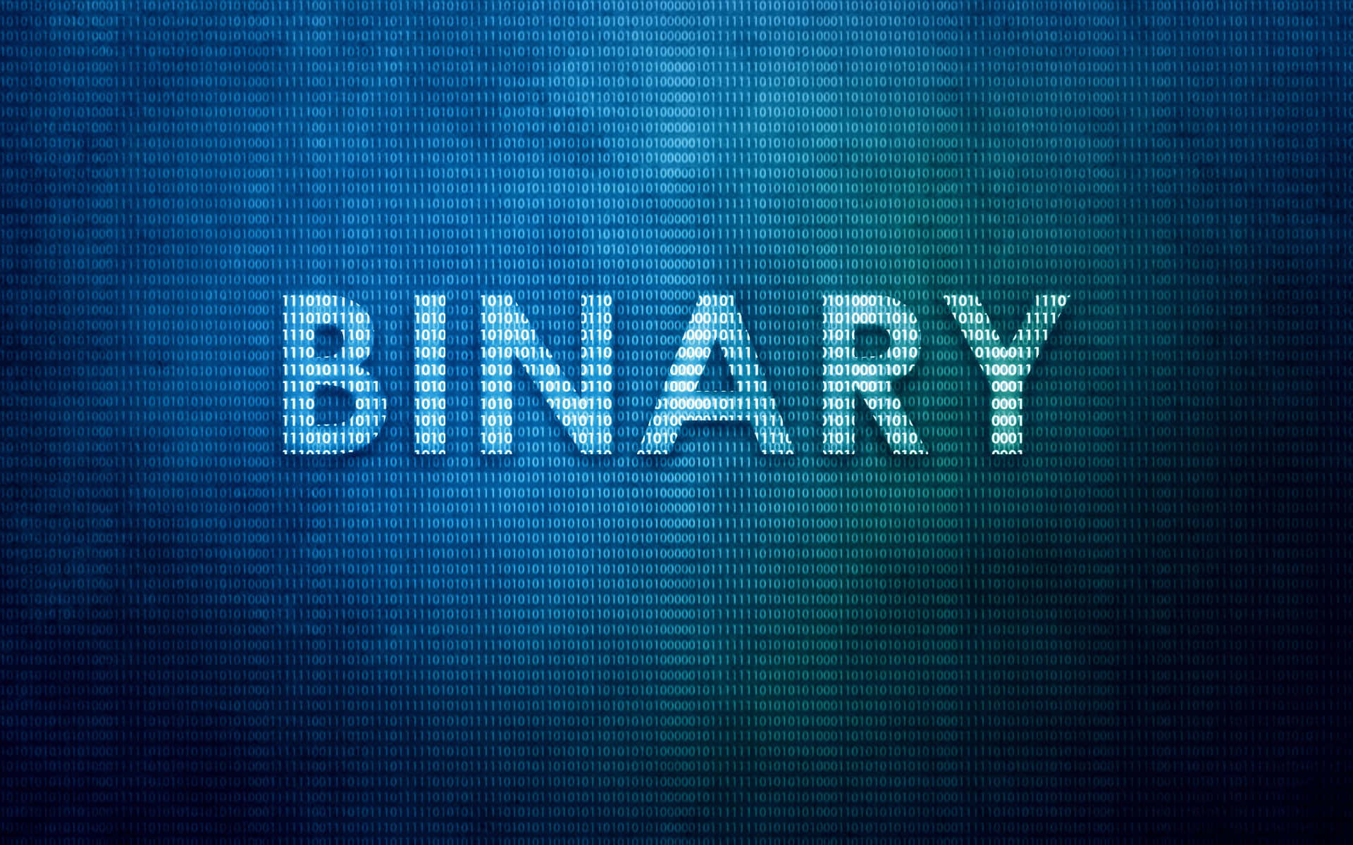 Binary In Blue Wallpaper