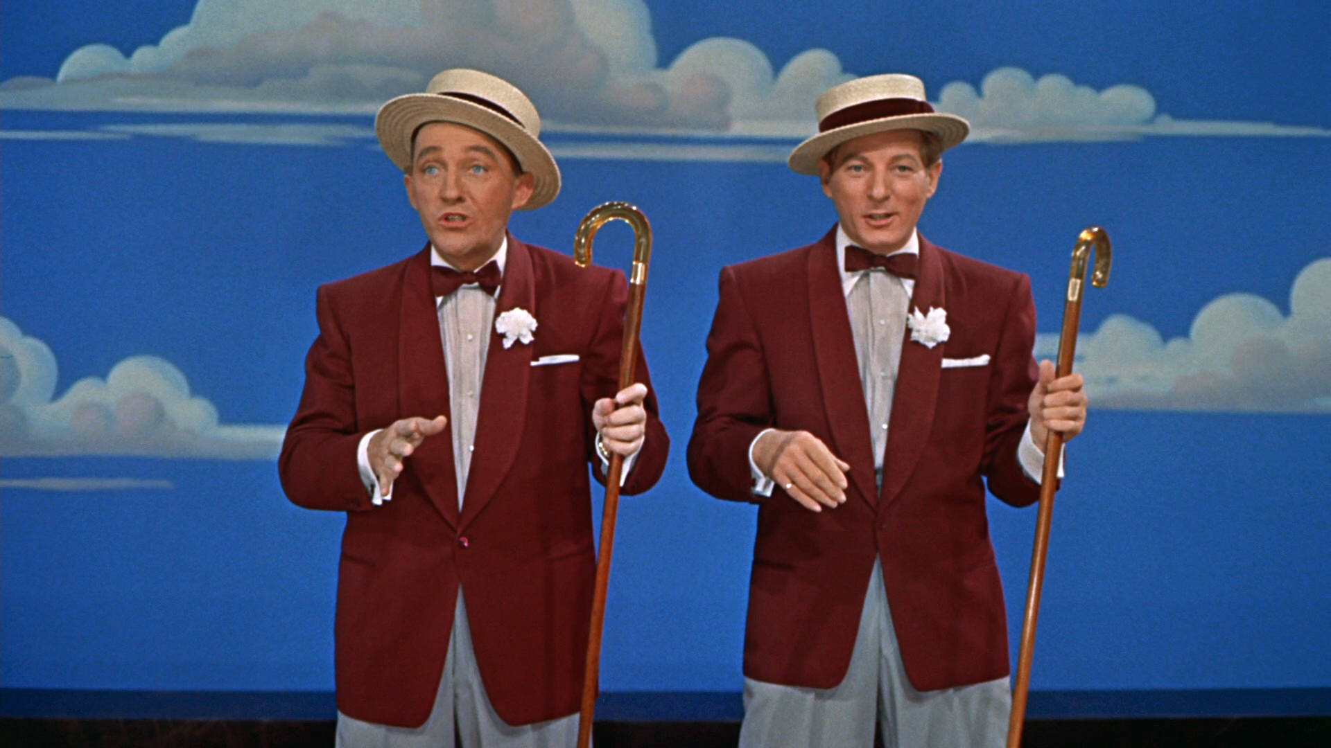 Bing Crosby og Frank Sinatra skaber et lækkert tapet. Wallpaper