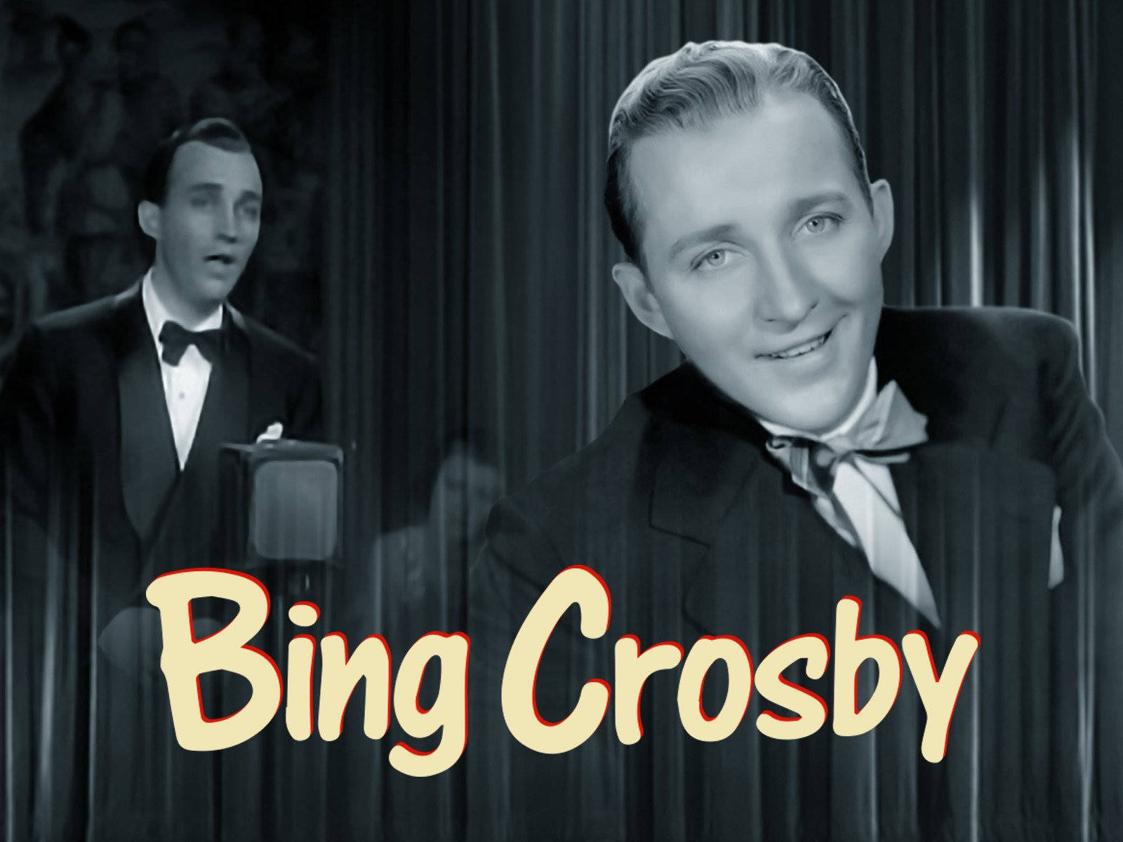 Bing Crosby In Primo Piano Sfondo