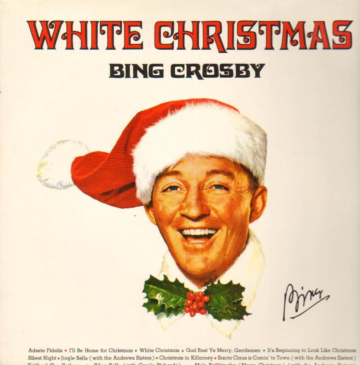 Bing Crosby White Christmas Album Wallpaper