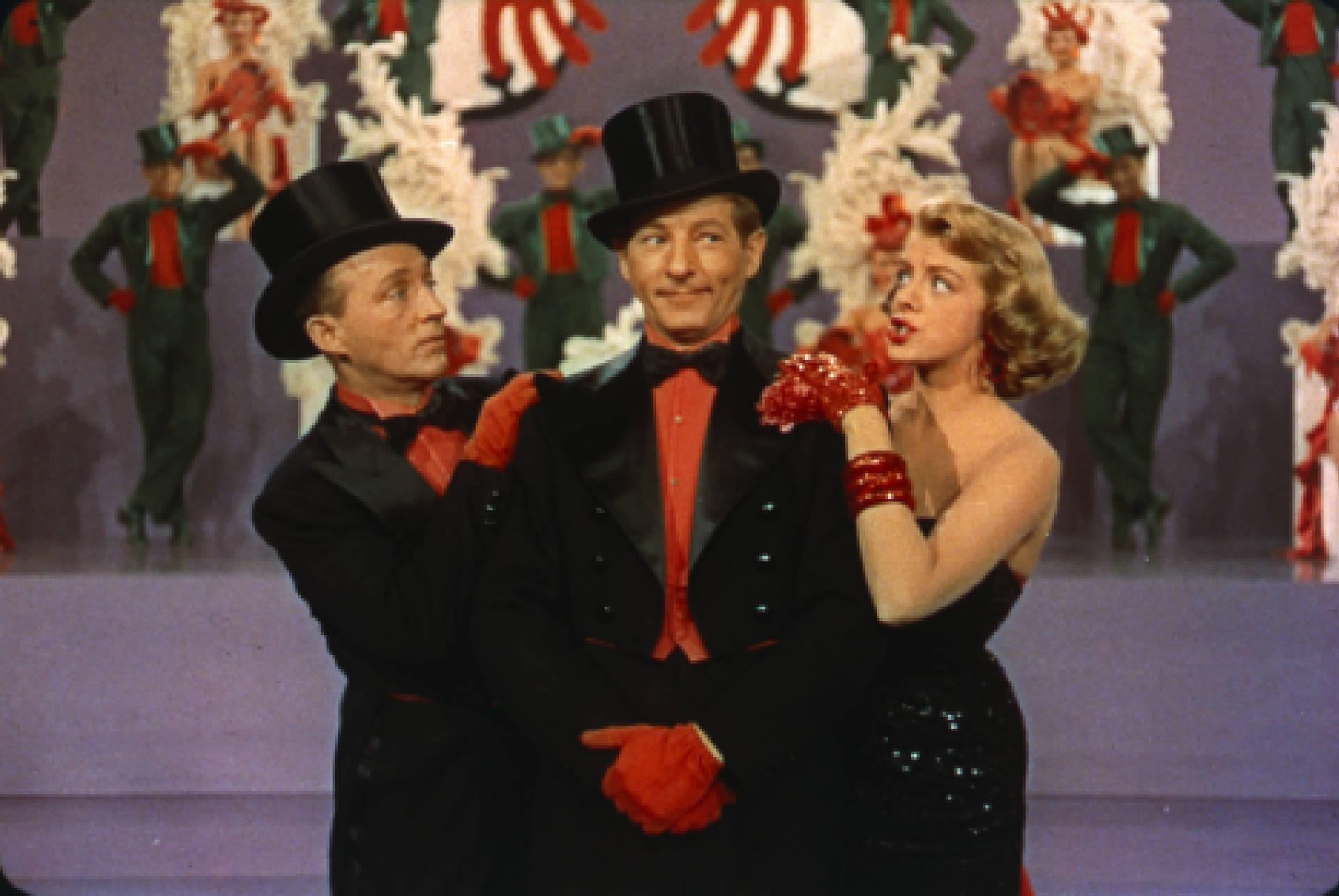 Bing Crosby Con Frank E Judy Sfondo