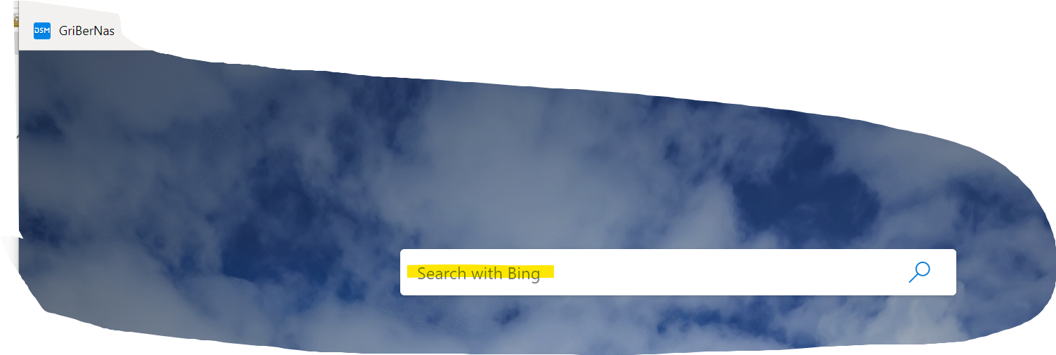 Bing Search Bar Cloud Background PNG