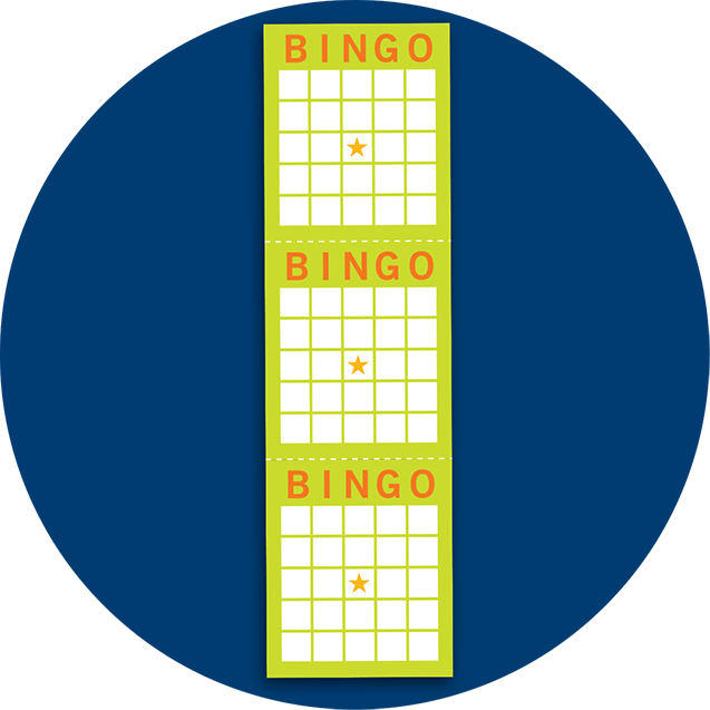 Bingo Cards Vector Illustration PNG