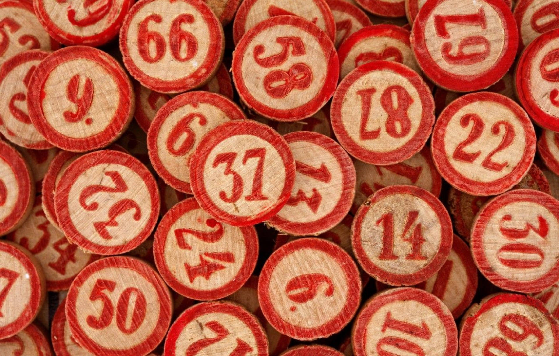 Bingo Pins With Numbers Wallpaper