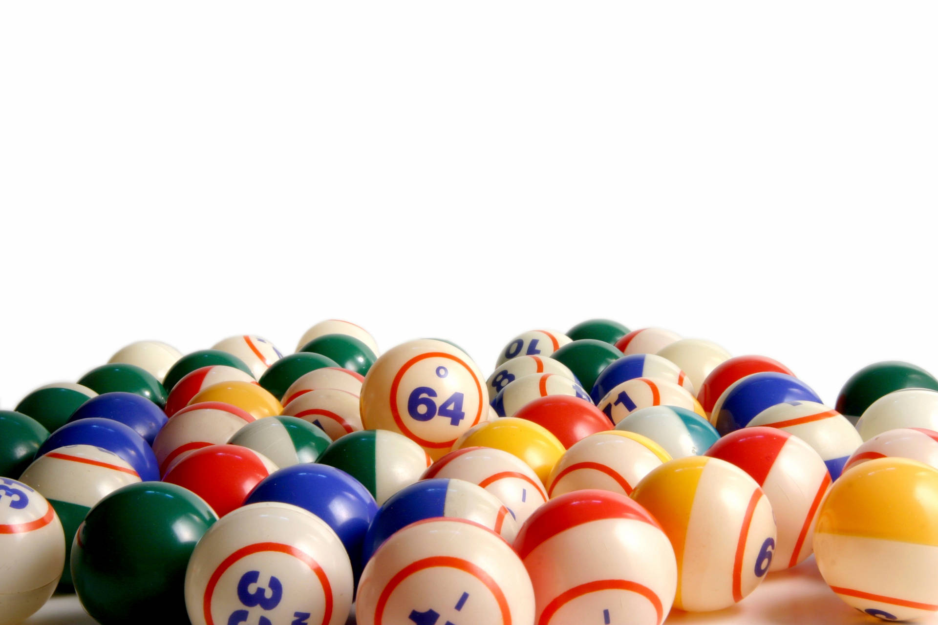 An engaging game of chance - bingo balls collection Wallpaper