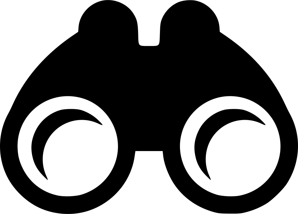 Binoculars Icon Silhouette PNG