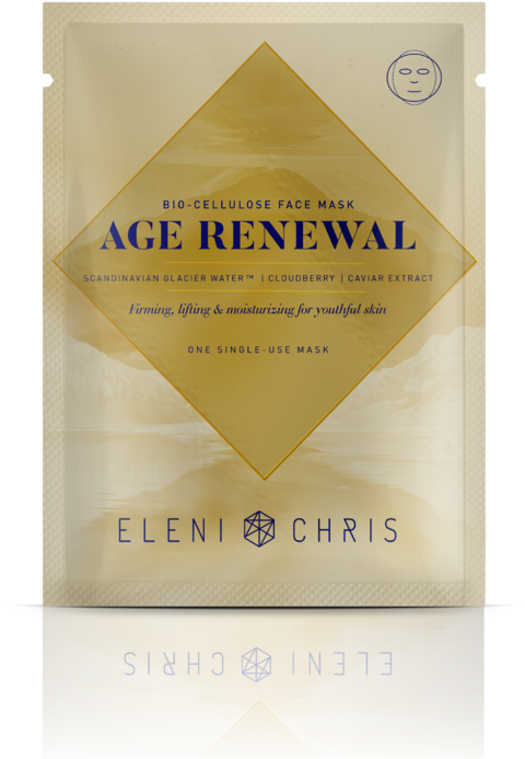 Bio Cellulose Face Mask Age Renewal Packaging PNG