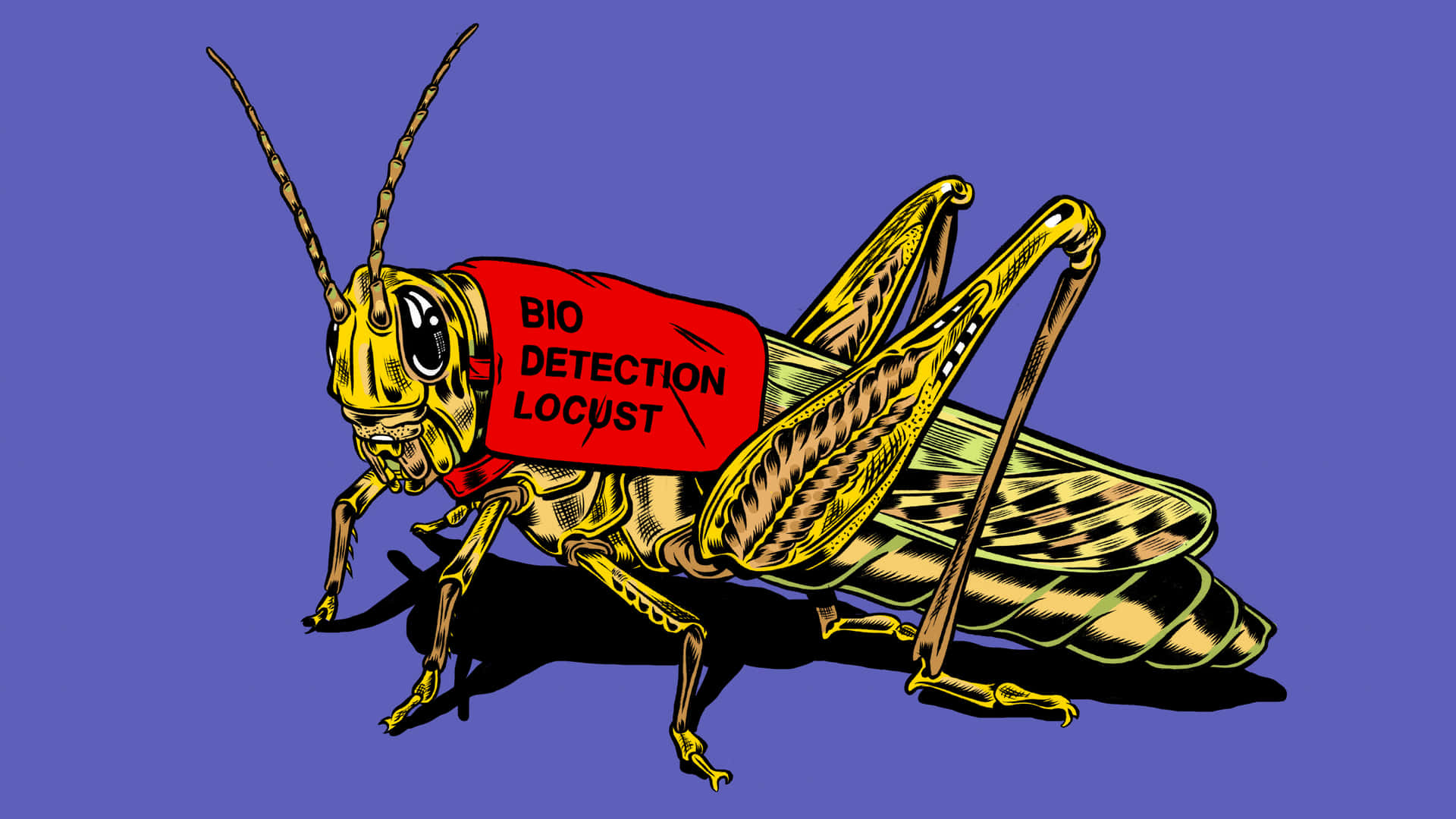 Bio Detection Locust Illustration Wallpaper