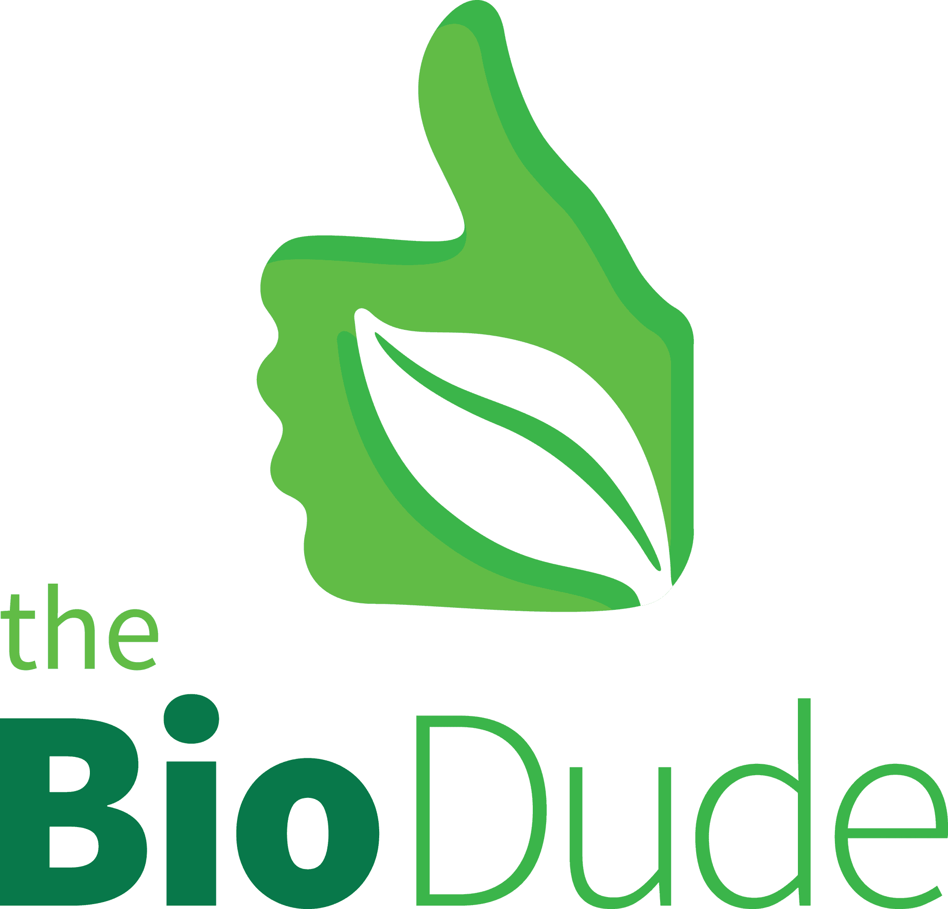 Bio Dude_ Logo_ Green Thumb PNG
