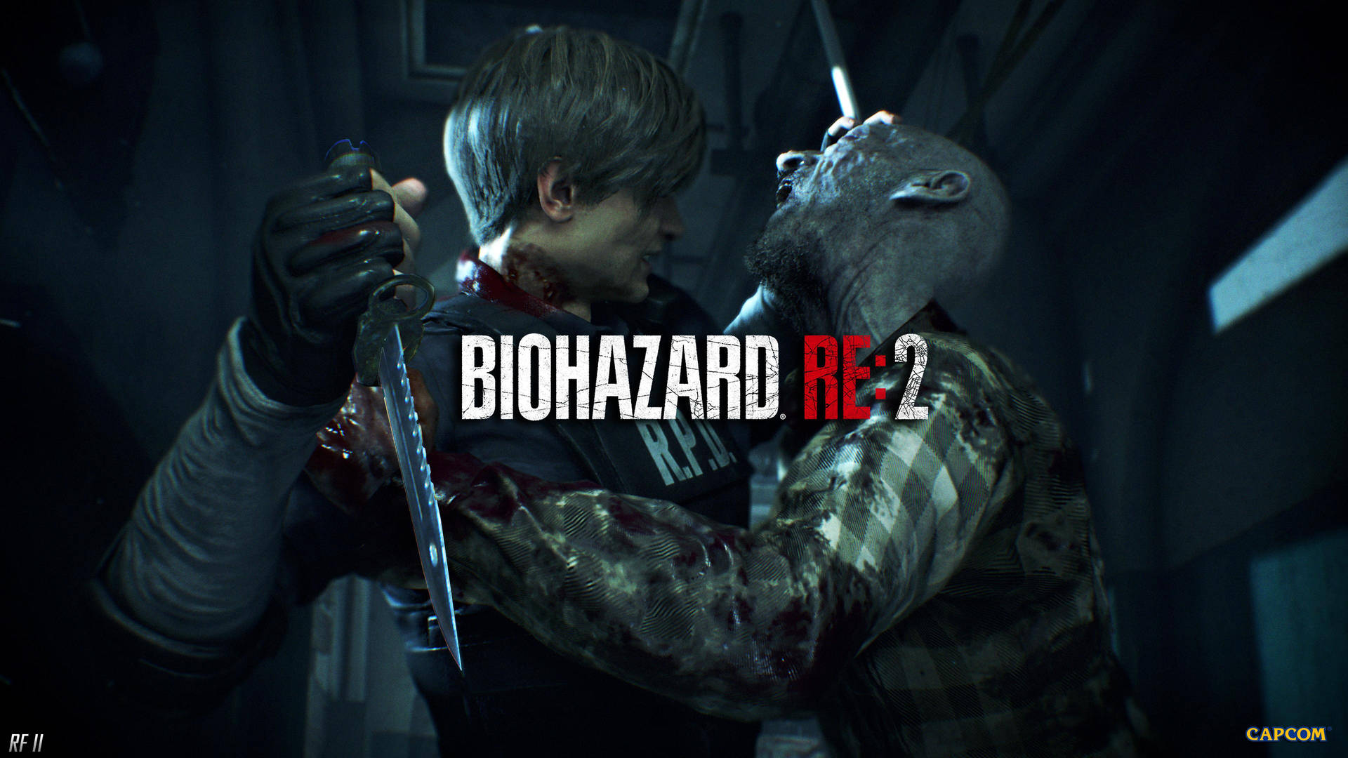 Stay vigilant and explore the horror of the Resident Evil 2 Remake Wallpaper