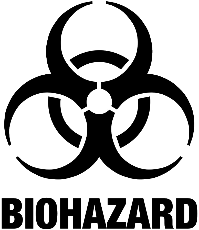 Biohazard Symbol Graphic PNG