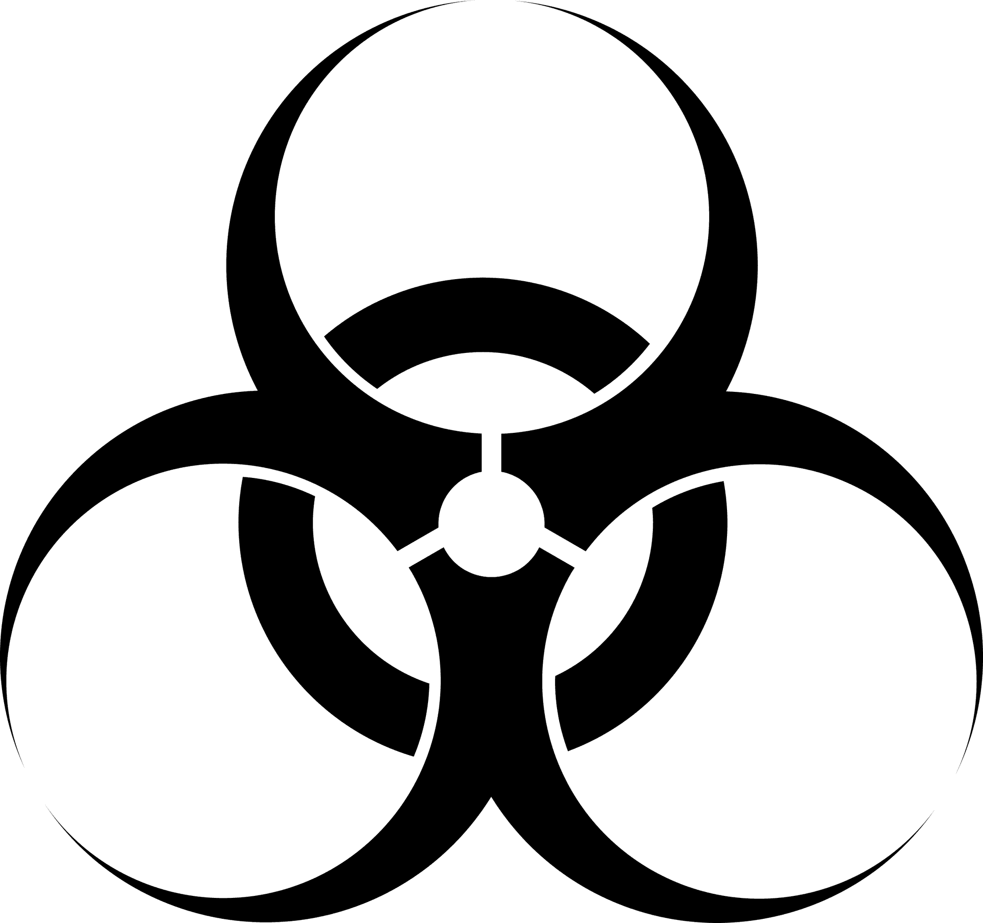 Biohazard Symbol Graphic PNG