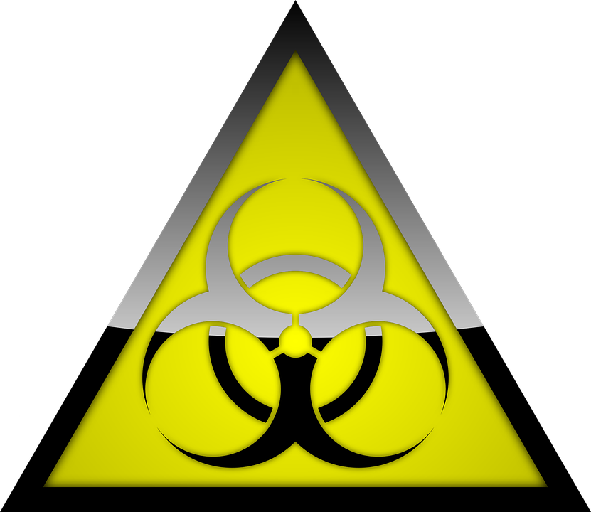 Biohazard Symbol3 D Rendering PNG