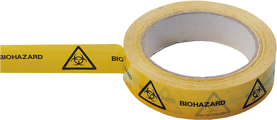 Biohazard Warning Adhesive Tape PNG