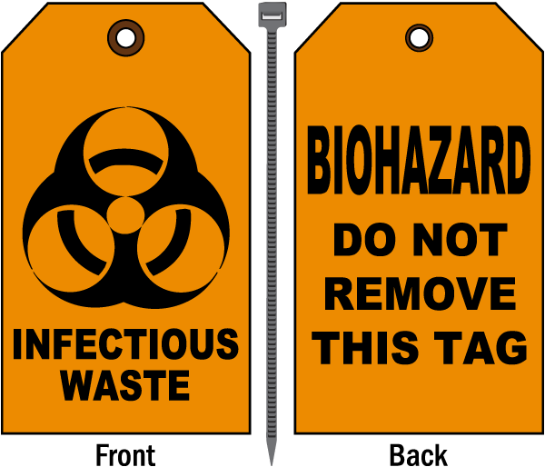 Biohazard Warning Tag Image PNG
