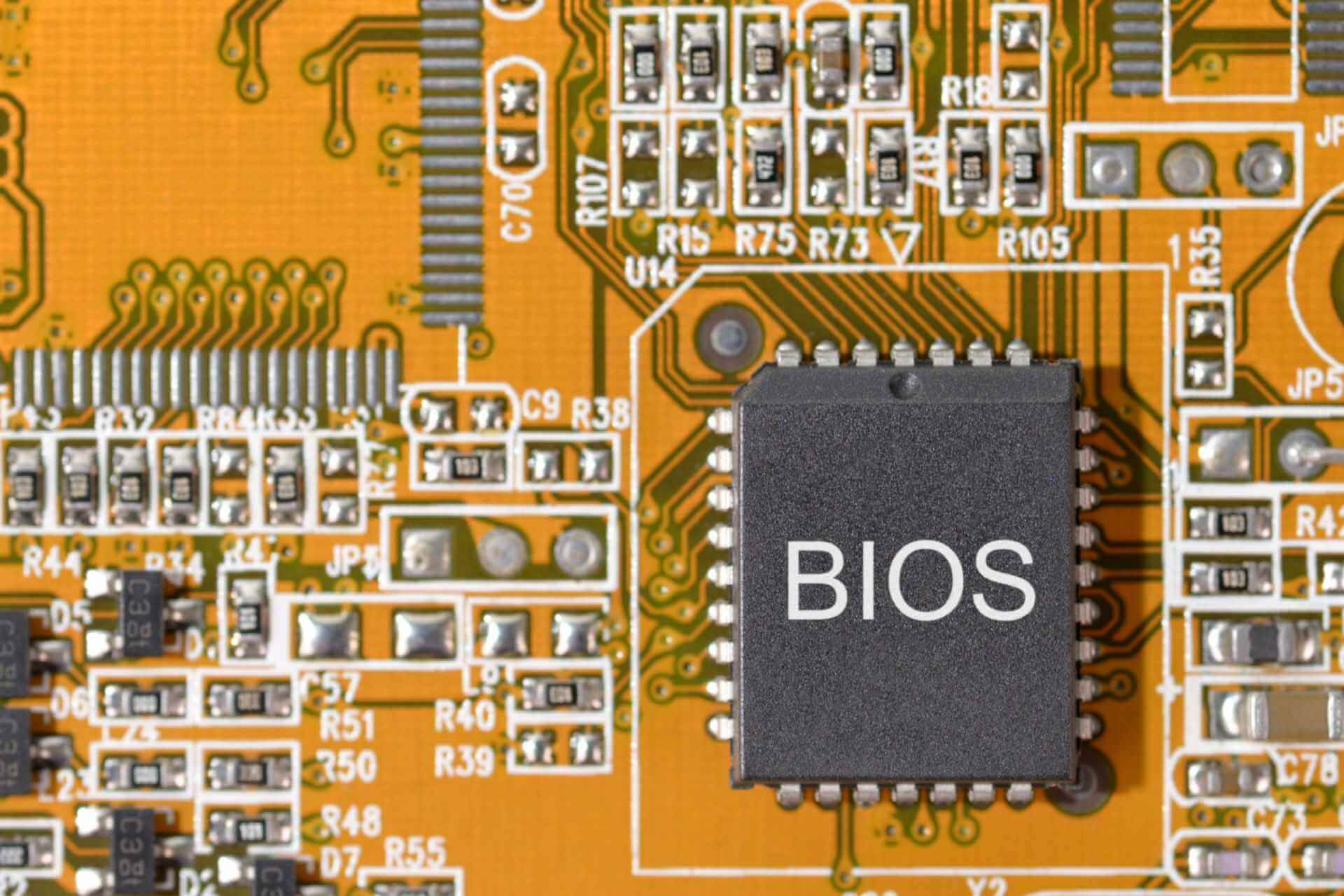 Bios Chip Motherboard Background