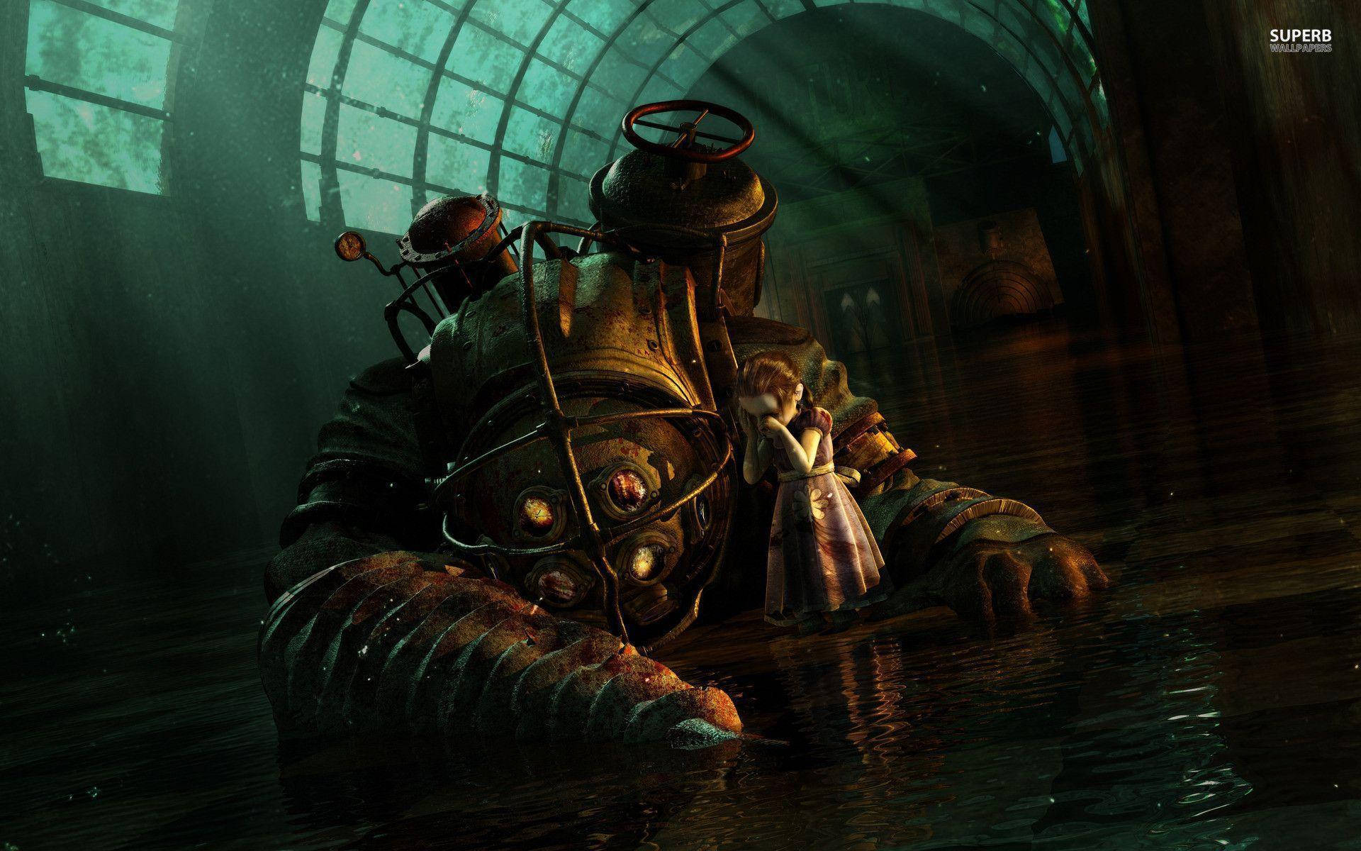 BioShock Big Daddy Flood Wallpaper