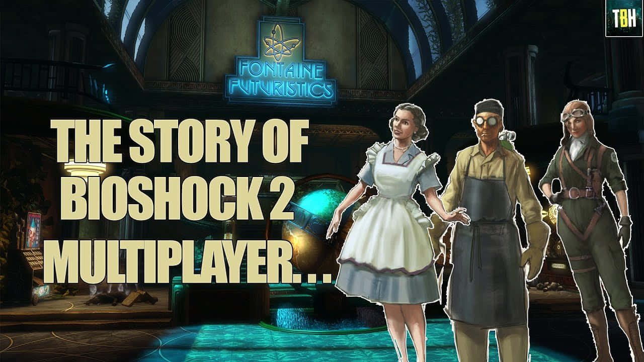Iconic Bioshock Characters in Action Wallpaper