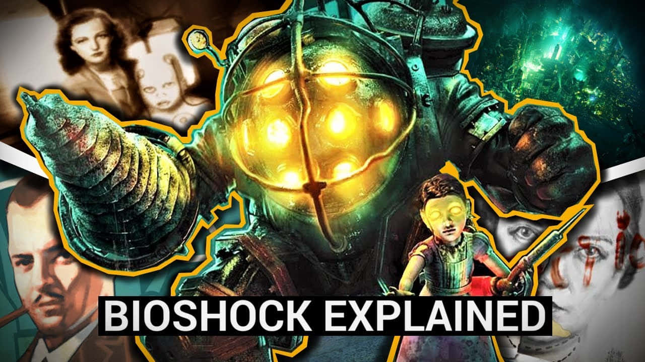 Iconic Bioshock Characters in Action Wallpaper