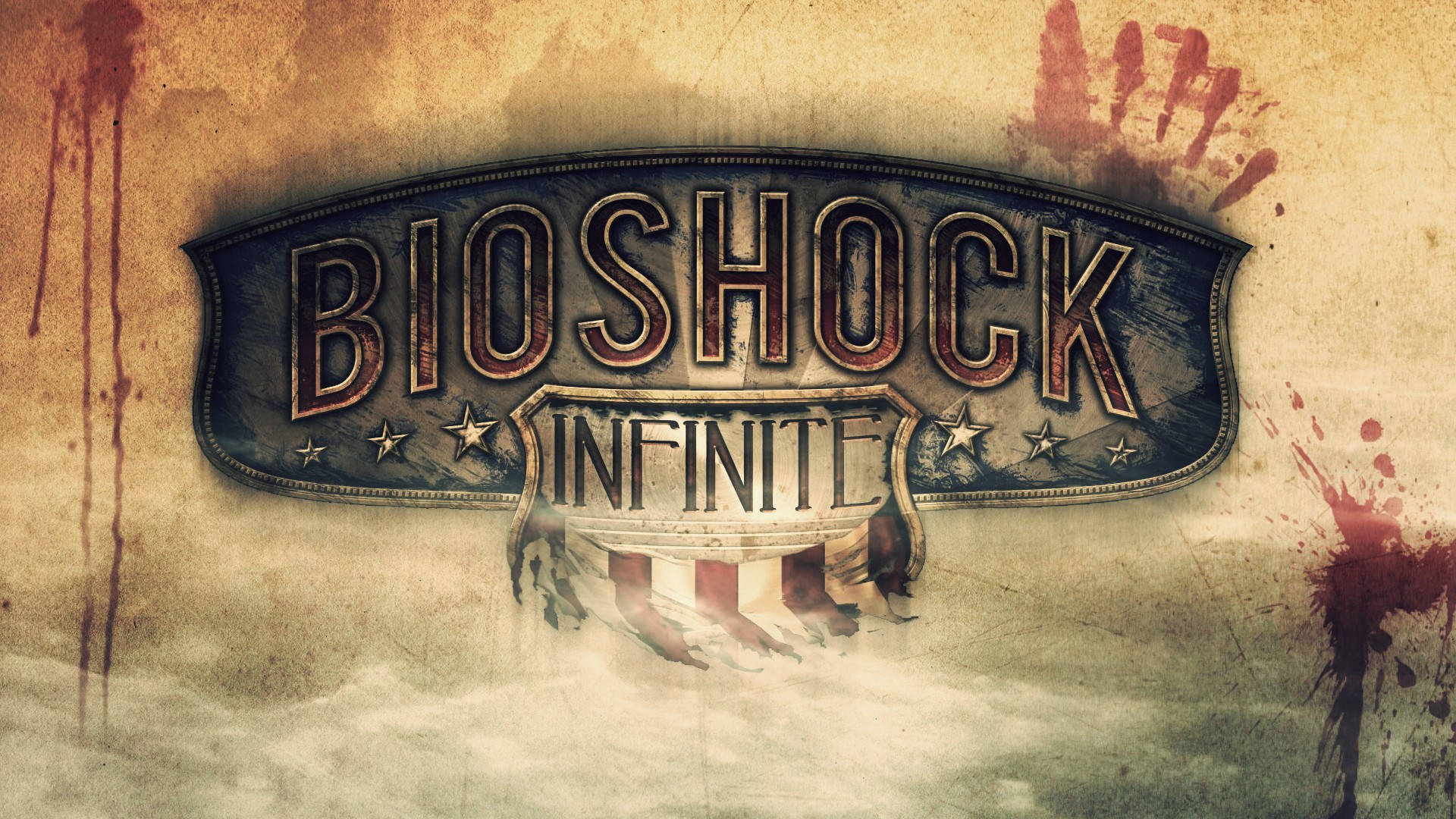 BioShock Infinite Desktop Bloody Logo Wallpaper