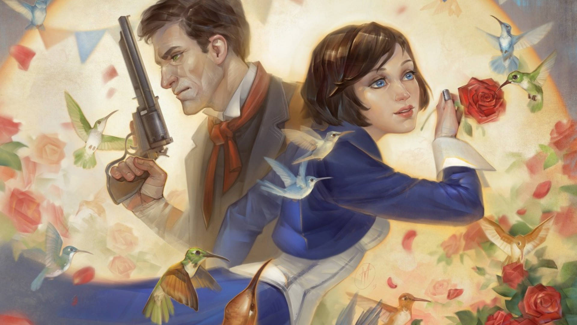 Immerse yourself in the magnificent world of Bioshock Infinite Wallpaper