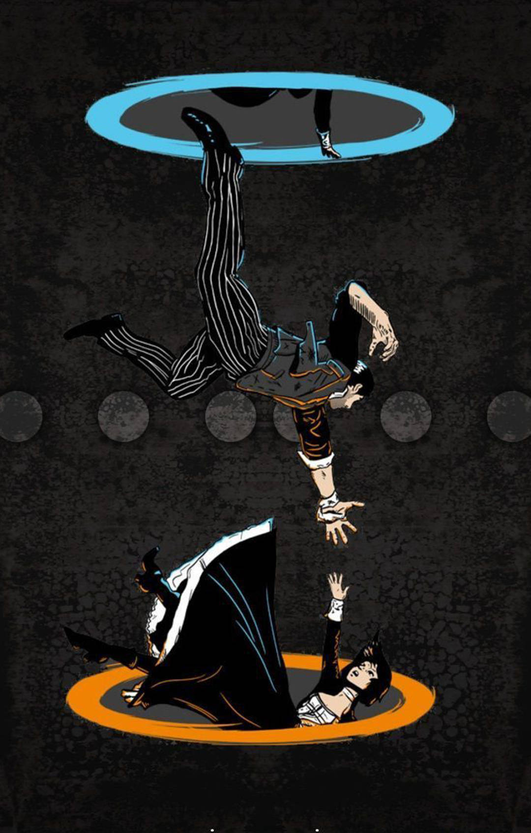Bioshock Infinite Iphone Tear Illustration Wallpaper